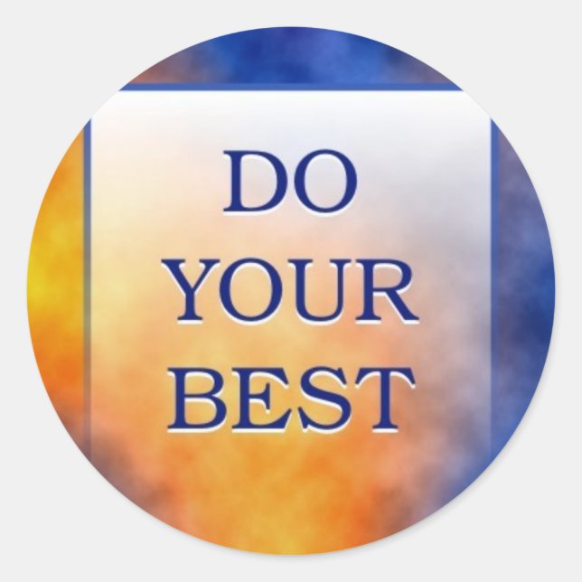 STICKER ROND FAITES DE VOTRE MIEUX (Devant)