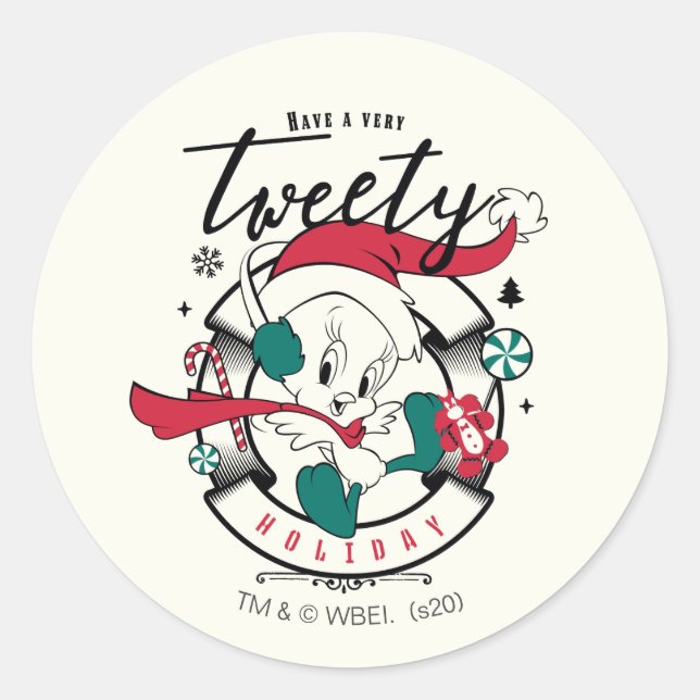 Sticker Rond Faites Des Vacances Très TWEETY™ (Devant)