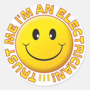 Sticker Rond Faites-moi confiance électrique