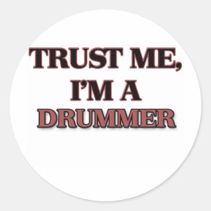 Sticker Rond Faites-moi confiance je suis UN BATTEUR