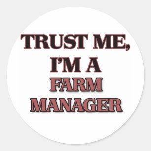 Sticker Rond Faites-moi confiance JE SUIS UN GESTIONNAIRE AGRIC