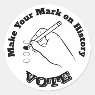 Sticker Rond Faites votre marque sur l'histoire