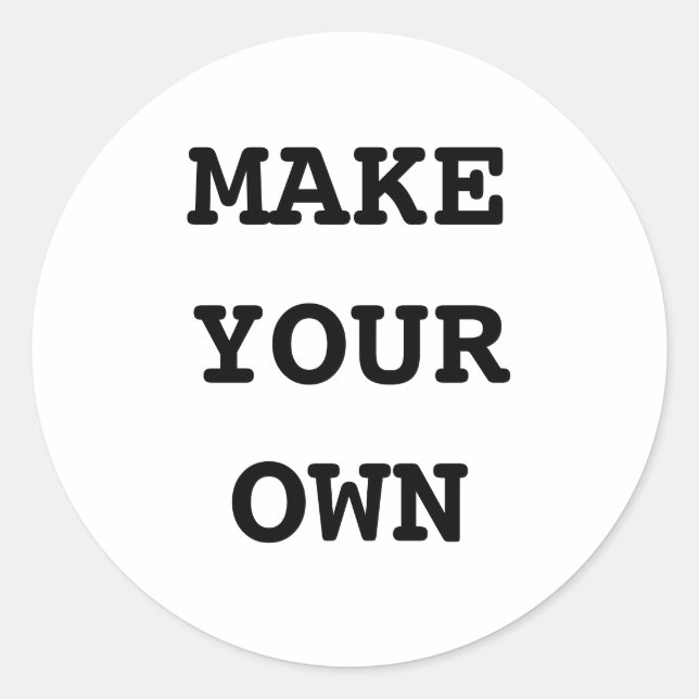 STICKER ROND FAITES VOTRE PROPRE (Devant)