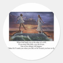 Sticker Rond Faith Walk