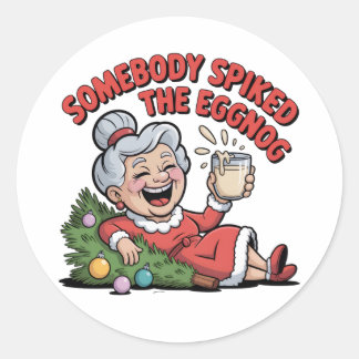 STICKER ROND FALLING ON THE CHRISTMAS TREE