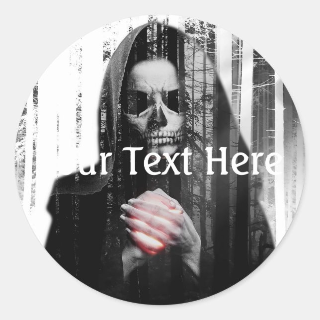 Sticker Rond Falln Death (Devant)