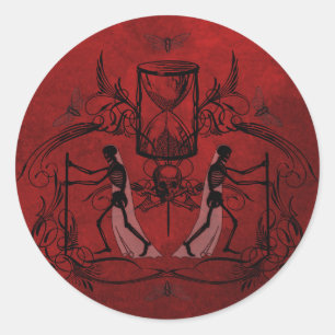 Sticker Rond Falln Memento Mori