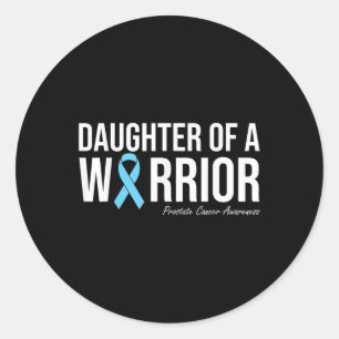 Sticker Rond Famille Prostate Cancer Sensibilisation Léger Bleu