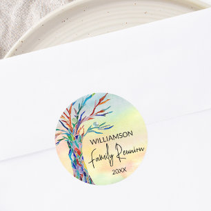 Sticker Rond Family Reunion ArArArArArArArArArArArArbre Familia