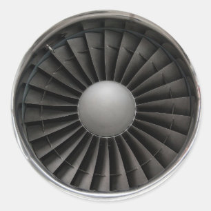 Sticker Rond Fan de turbine de moteur à réaction