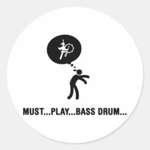 Sticker Rond Fanfare - tambour bas
