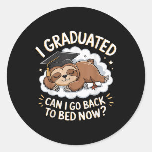 Sticker Rond Fantaisie Fantaisie - Je Suis Diplômée Puis-Je S