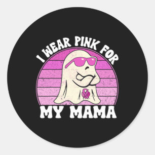 Sticker Rond Fantôme De Sensibilisation Au Cancer Du Sein Je Po