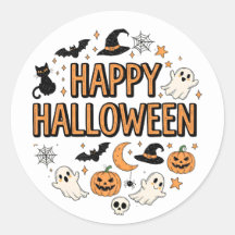 Fantôme mignon et fête d'Halloween Citrouille