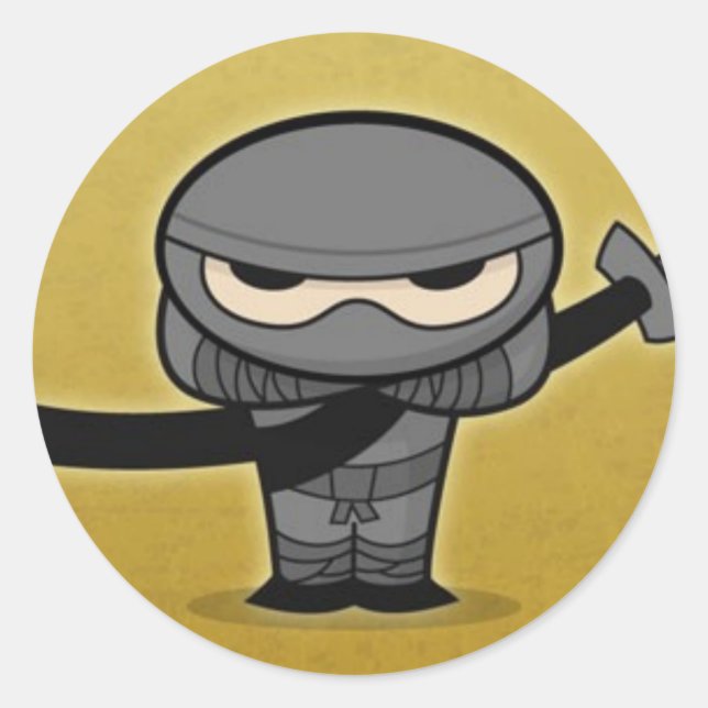 Sticker Rond Farkin' Ninja (Devant)