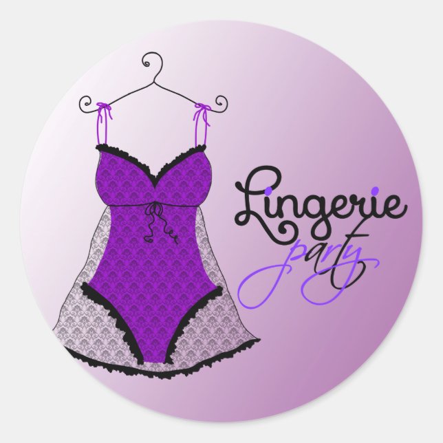 Sticker Rond Fashion Lingerie (Devant)