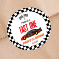 Fast One Red Flame Race Voiture 1er anniversaire f