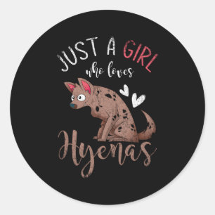 Sticker Rond Faune Afrique Animal Hyena