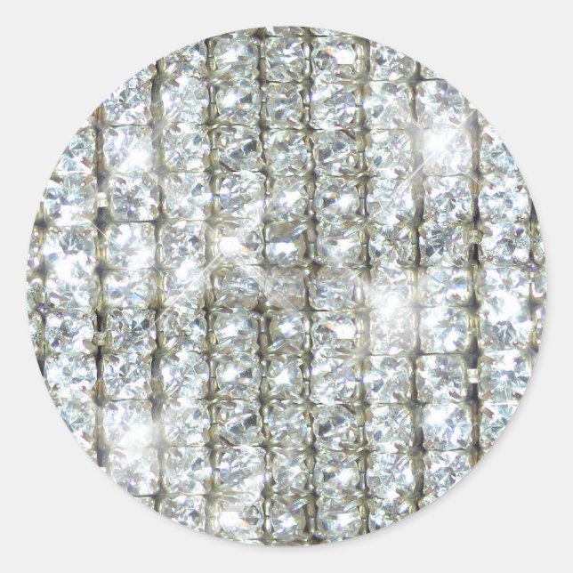 Sticker Rond Faux Bling (Devant)