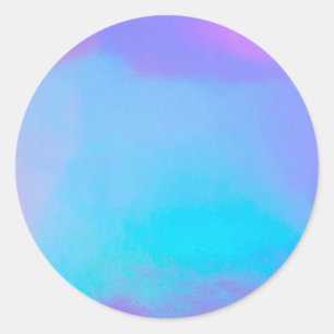 Sticker Rond Faux Holographique Personnalisé tendance