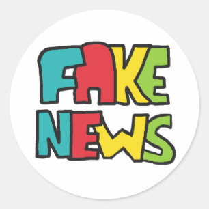 Sticker Rond Faux News