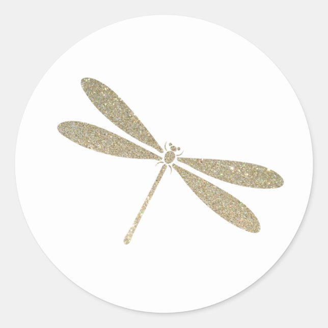 Sticker Rond Faux Parties scintillant (Devant)