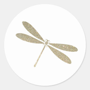 Sticker Rond Faux Parties scintillant