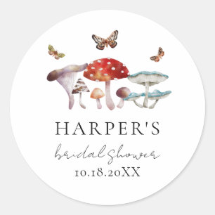 Sticker Rond Faveur de Baby Shower sur le thème de la Forêt de 