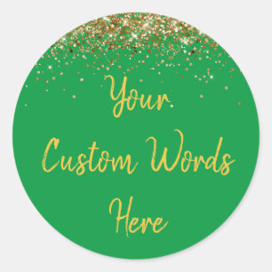 Sticker Rond Faveur de fête personnalisée Anniversaire personna