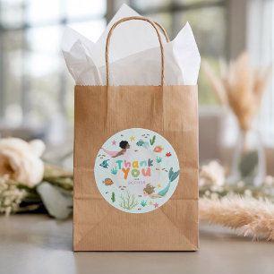 Sticker Rond Faveur de naissance fantaisiste pour filles Two th