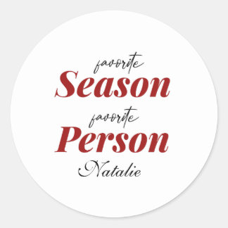 Sticker Rond favori de saison