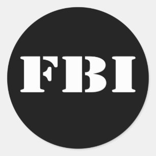 STICKER ROND FBI