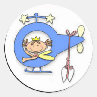 Sticker Rond fée des dents volant