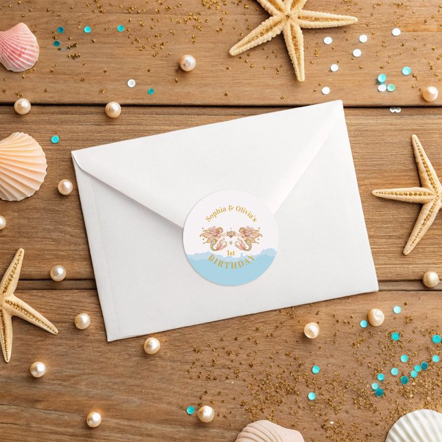 Sticker Rond Fée Fairy Fairy Fairy Fairy Fairy Faid Anniversair (Créateur téléchargé)