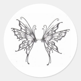 Sticker Rond Fée WINGS