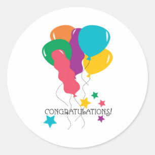 Sticker Rond Félicitations !