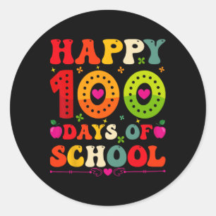 Sticker Rond Félicitations D'Avoir Terminé 100 Jours D'École!