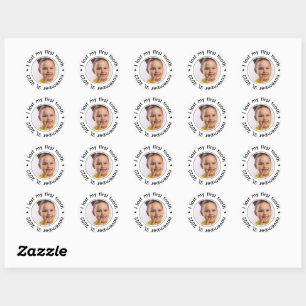 Sticker Rond Félicitations pour la première dent perdue de l'en