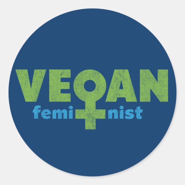 Sticker Rond Feministe végétale (Devant)