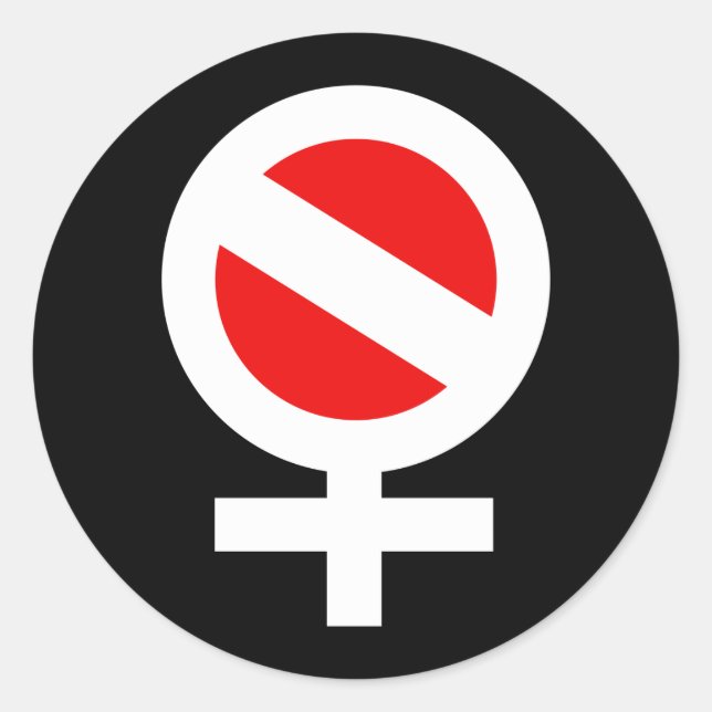 Sticker Rond Femme Scuba (Devant)