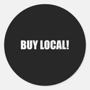 Sticker Rond Femmes Acheter Local De l'environnement Protection