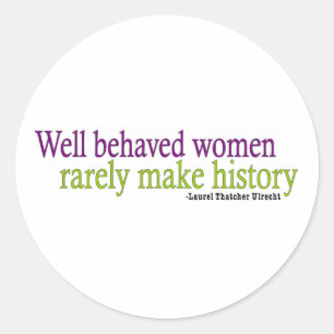 Sticker Rond Femmes bien conduites