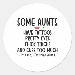 Sticker Rond Femmes Certaines Tatouages Ont Des Tatouages De Jo