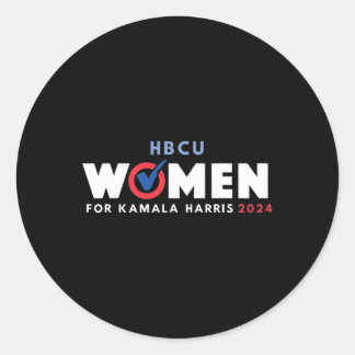 Sticker Rond Femmes Hbcu Pour Kamala Harris 2024