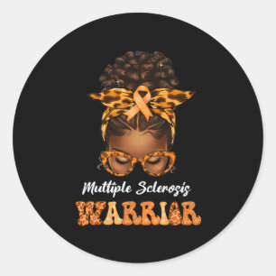 Sticker Rond Femmes noires Sclérose en plaques Sensibilisation