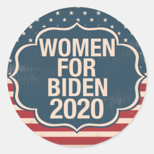 Sticker Rond Femmes pour Biden 2020