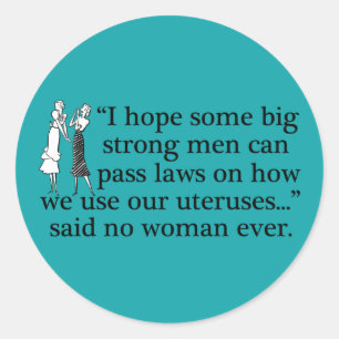 Sticker Rond Femmes Pro Choice