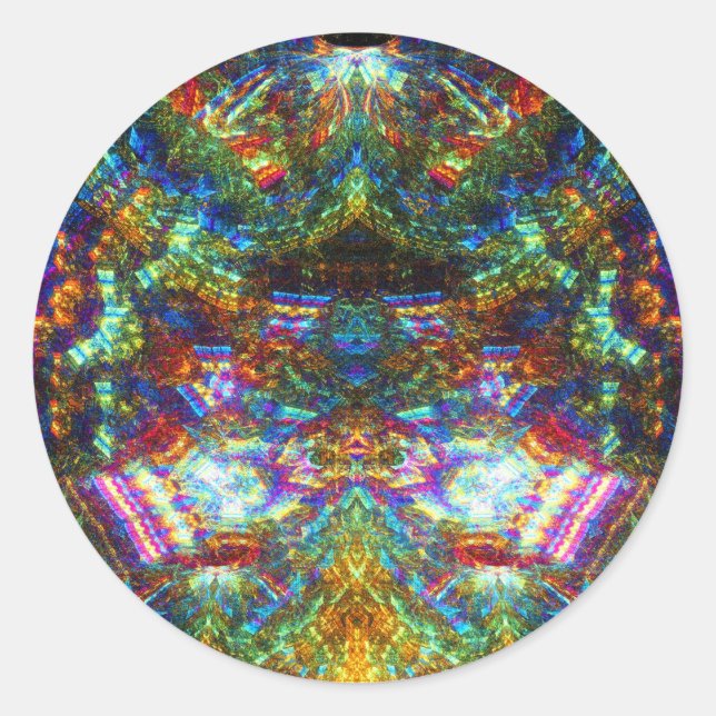 Sticker Rond Fenêtre en verre tendu (Devant)