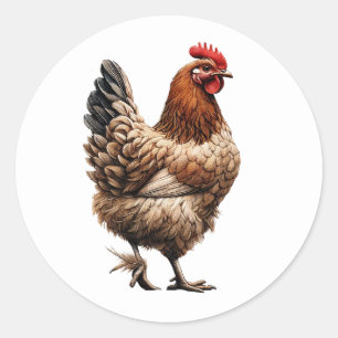 Sticker Rond Ferme avicole de Brown Country 