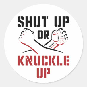 Sticker Rond Fermeture de la boîte à ongles ou serrez-vous